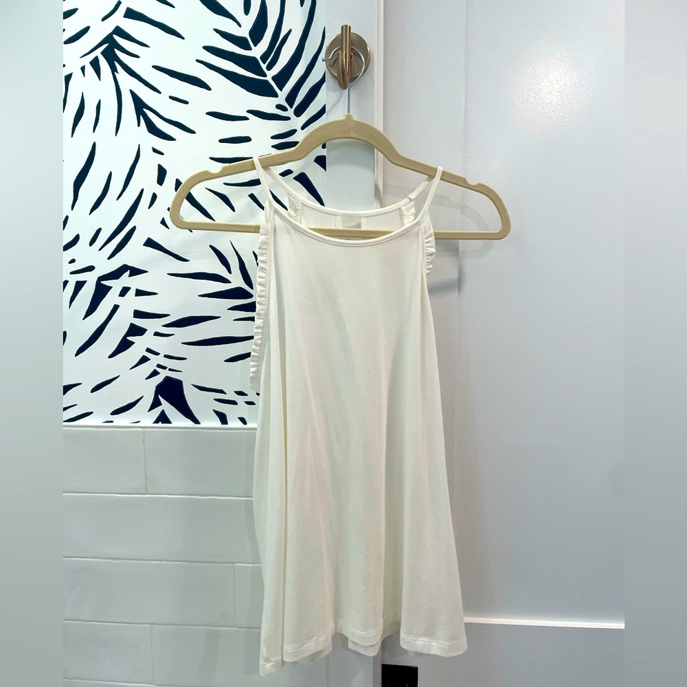 Lilly Pulitzer Alek Halter Top Size Large Resort White